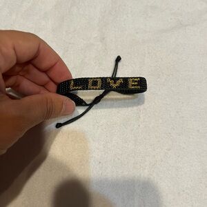 LOVE beaded pull bracelet